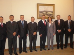 7 June 2013 The members of the Parliamentary Friendship Group with Hungary visit the Hungarian Parliament